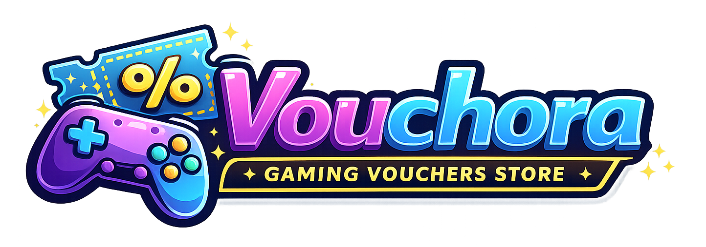 Vouchora gaming vouchers logo design